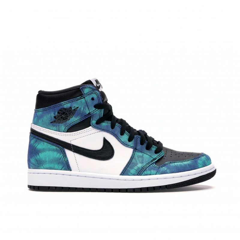 Nike Bota Air Jordan 1 Hight Tie Dye - Azul/Preto