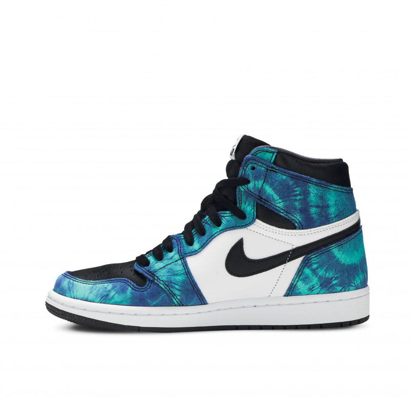 Nike Bota Air Jordan 1 Hight Tie Dye - Azul/Preto