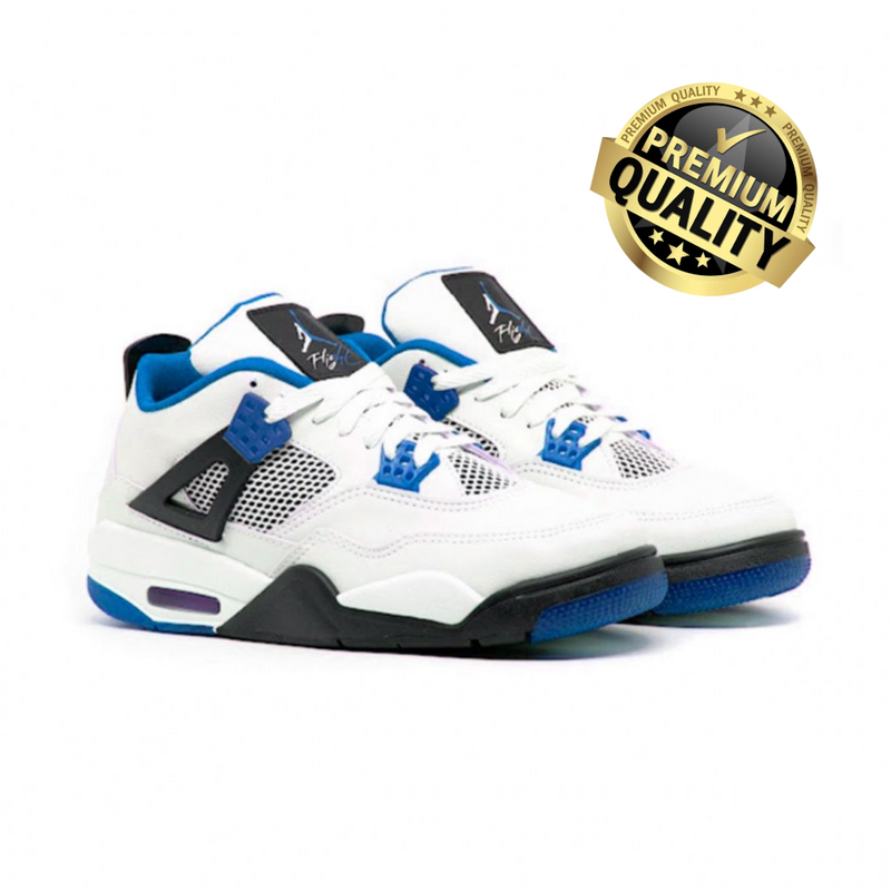 Nike Bota Air Jordan 4 - Branco/Azul/Preto