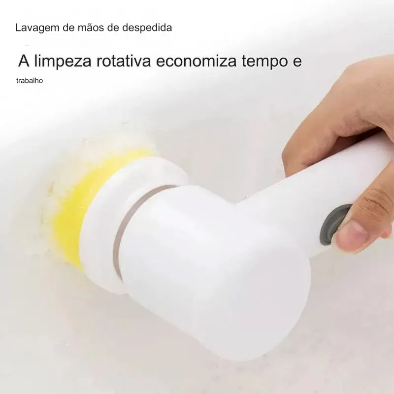 Escova de Limpeza Elétrica Multifuncional